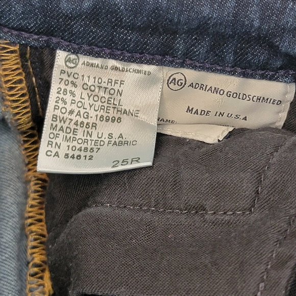 Adriano Goldschmied The Stilt Cigarette Jean, Dark Wash, EUC, size 25 - Picture 5 of 10